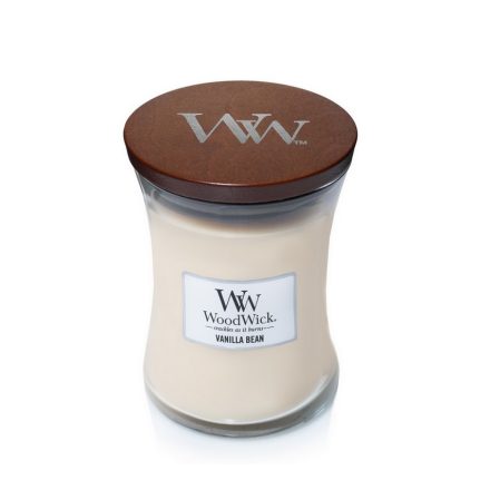 WoodWick Vanilla Bean közepes illatgyertya