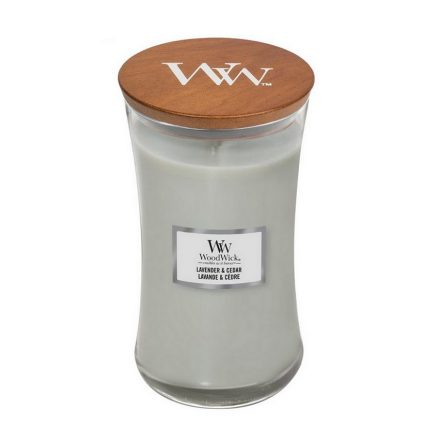 WoodWick Lavender & cedar nagy illatgyertya