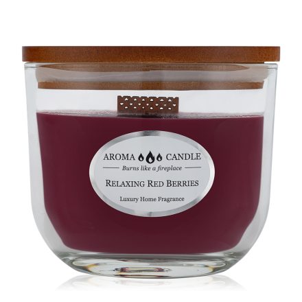 Aroma Candle Relaxing Red Berries Oval Classic aromagyerta - illatgyertya